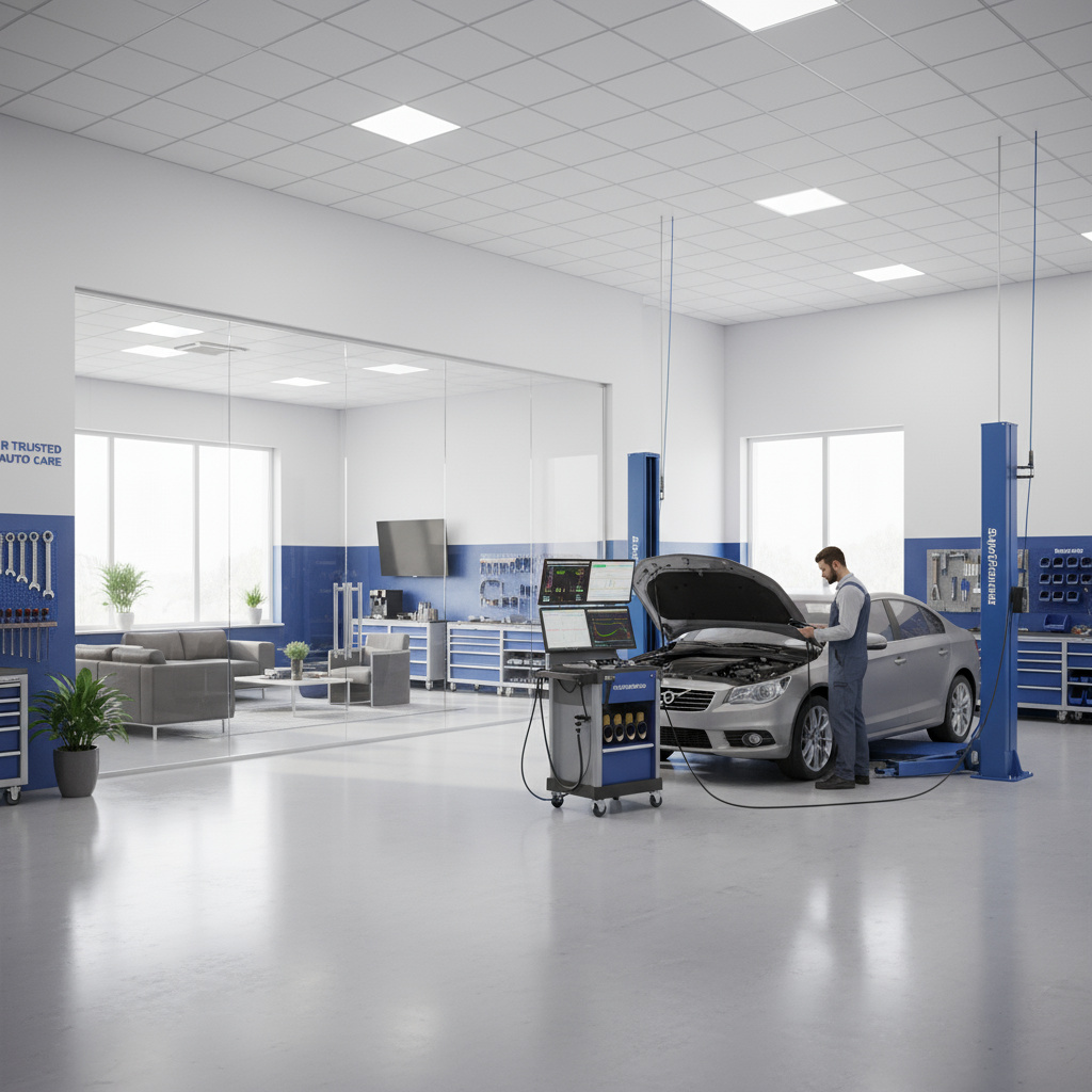 Professionelle KFZ-Werkstatt – Diagnose in der Werkstatt
